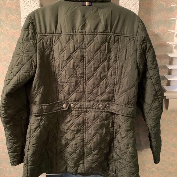 Vince Camuto Quilted Olive Green Jacket - Picture 4 of 7